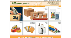 Desktop Screenshot of apcpackageexpress.com